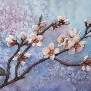BLOOMING ALMOND BRANCH