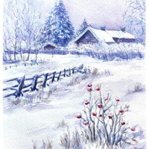 WINTER MORNING IN THE VILLAGE